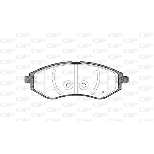 BRAKE PADS OPEN PARTS 1PCS 