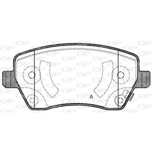 BRAKE PADS OPEN PARTS 1PCS 