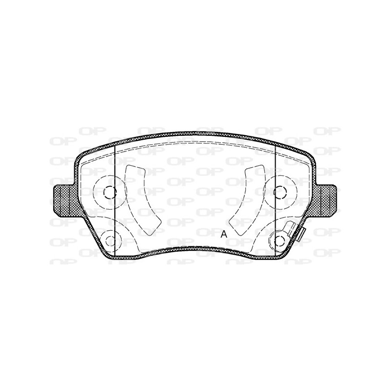 BRAKE PADS OPEN PARTS 1PCS 