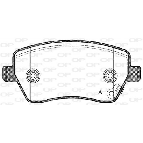 BRAKE PADS OPEN PARTS 1PCS 