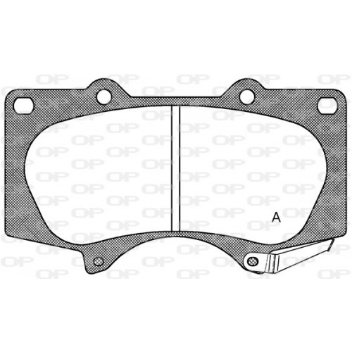 BRAKE PADS OPEN PARTS 1PCS 