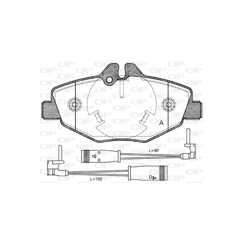 BRAKE PADS OPEN PARTS 1PCS 