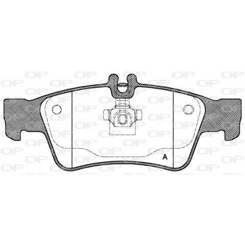 BRAKE PADS OPEN PARTS 1PCS 