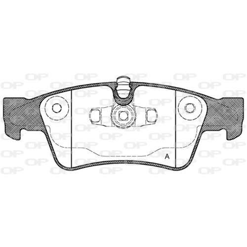 BRAKE PADS OPEN PARTS 1PCS 