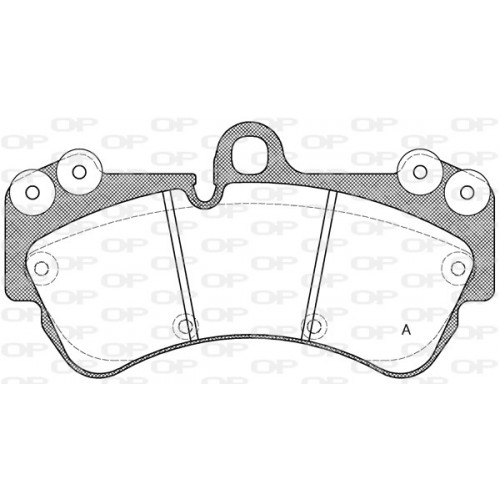 BRAKE PADS OPEN PARTS 1PCS 