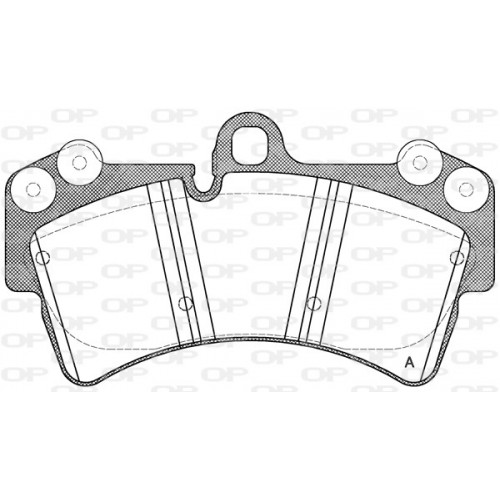 BRAKE PADS OPEN PARTS 1PCS 