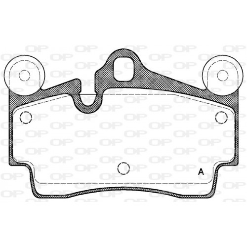 BRAKE PADS OPEN PARTS 1PCS 