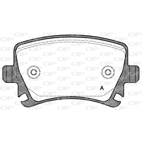 BRAKE PADS OPEN PARTS 1PCS 