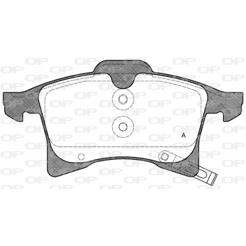 BRAKE PADS OPEN PARTS 1PCS 