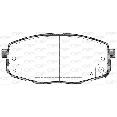 BRAKE PADS OPEN PARTS 1PCS 