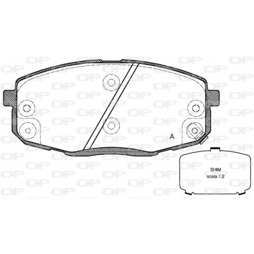 BRAKE PADS OPEN PARTS 1PCS 