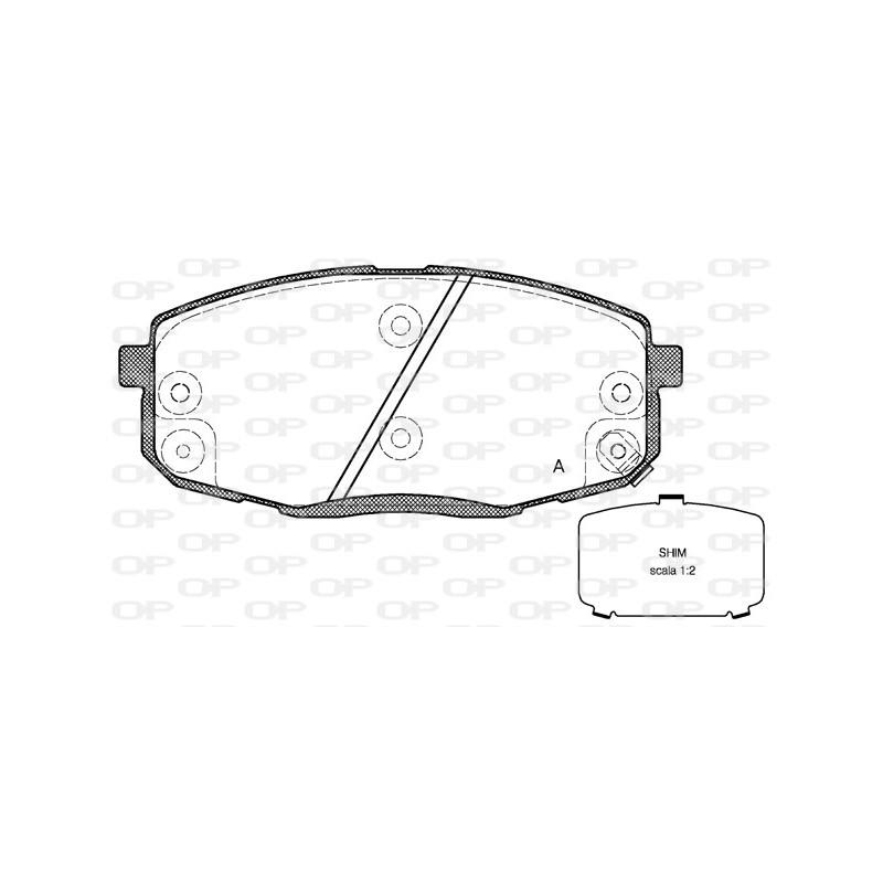 BRAKE PADS OPEN PARTS 1PCS 