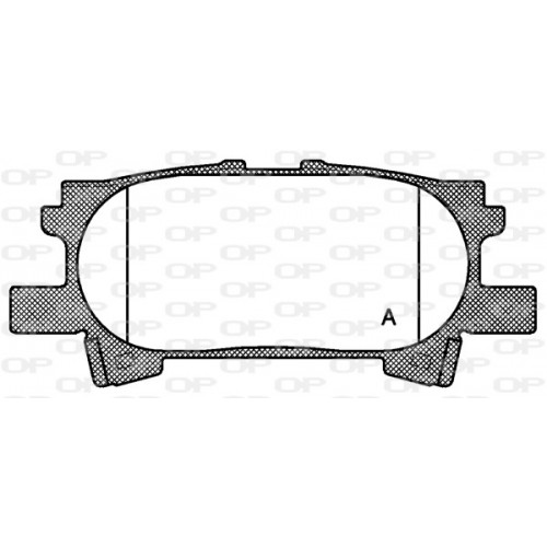 BRAKE PADS OPEN PARTS 1PCS *ESAURIM 