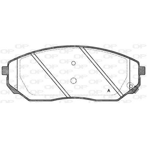 BRAKE PADS OPEN PARTS 1PCS 