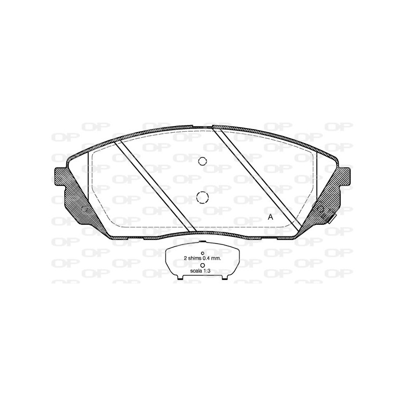 BRAKE PADS OPEN PARTS 1PCS ... 