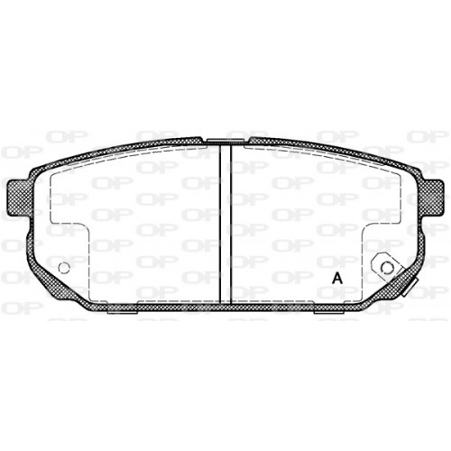 BRAKE PADS OPEN PARTS 1PCS 