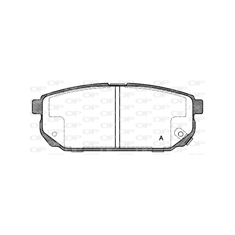 BRAKE PADS OPEN PARTS 1PCS 