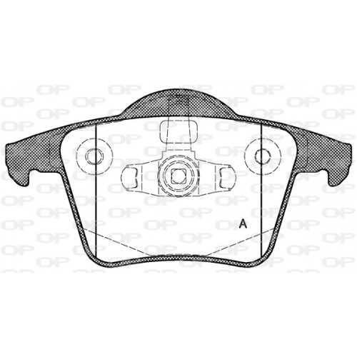 BRAKE PADS OPEN PARTS 1PCS 