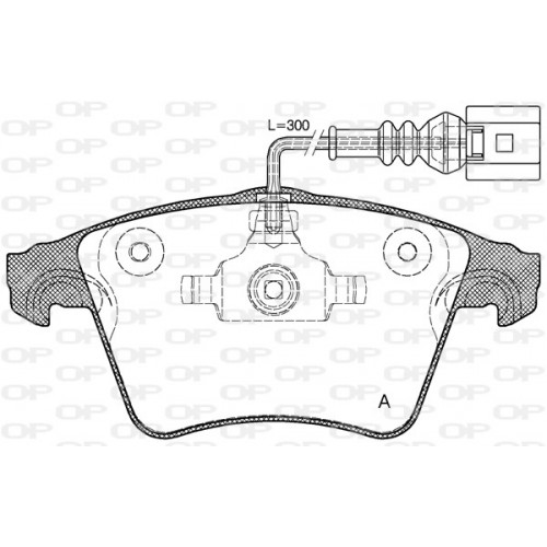 BRAKE PADS OPEN PARTS 1PCS 