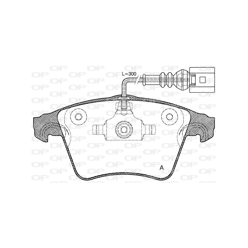 BRAKE PADS OPEN PARTS 1PCS 