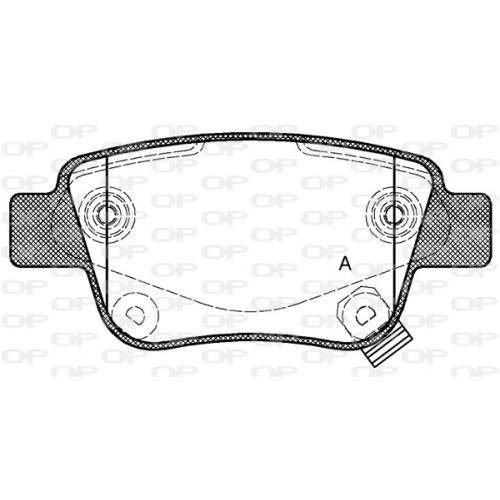 BRAKE PADS OPEN PARTS 1PCS 