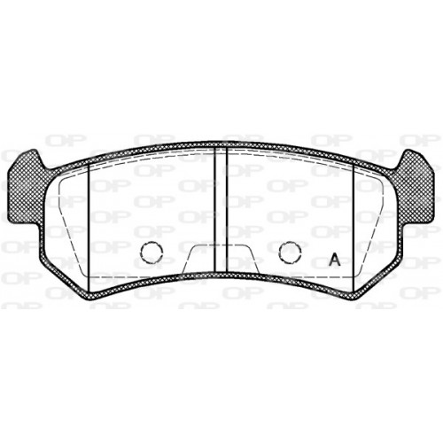 BRAKE PADS OPEN PARTS 1PCS 