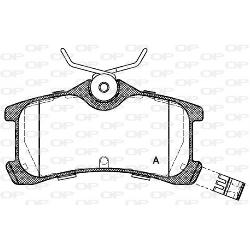 BRAKE PADS OPEN PARTS 1PCS *ESAURIM 