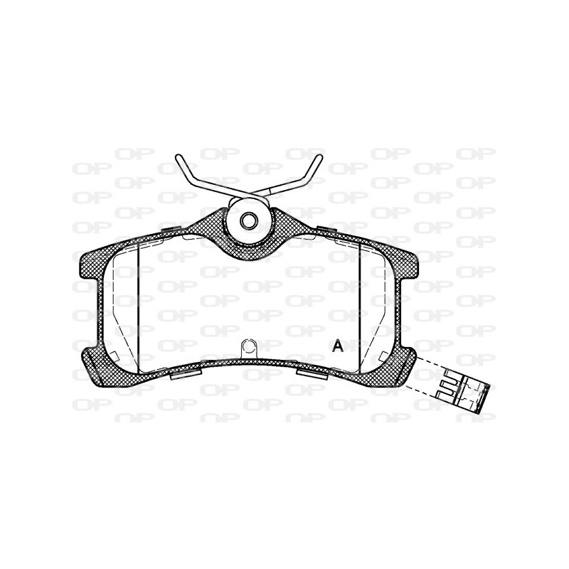 BRAKE PADS OPEN PARTS 1PCS *ESAURIM 