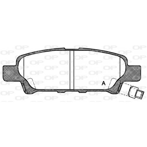 BRAKE PADS OPEN PARTS 1PCS 