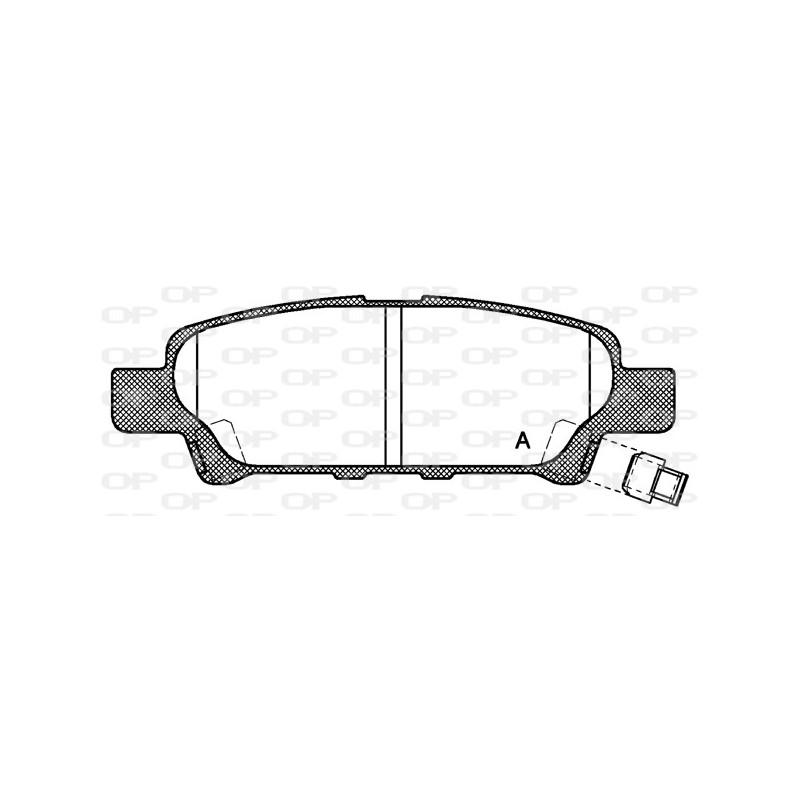 BRAKE PADS OPEN PARTS 1PCS 