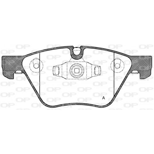 BRAKE PADS OPEN PARTS 1PCS 