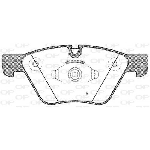 BRAKE PADS OPEN PARTS 1PCS 