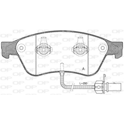 BRAKE PADS OPEN PARTS 1PCS ... 