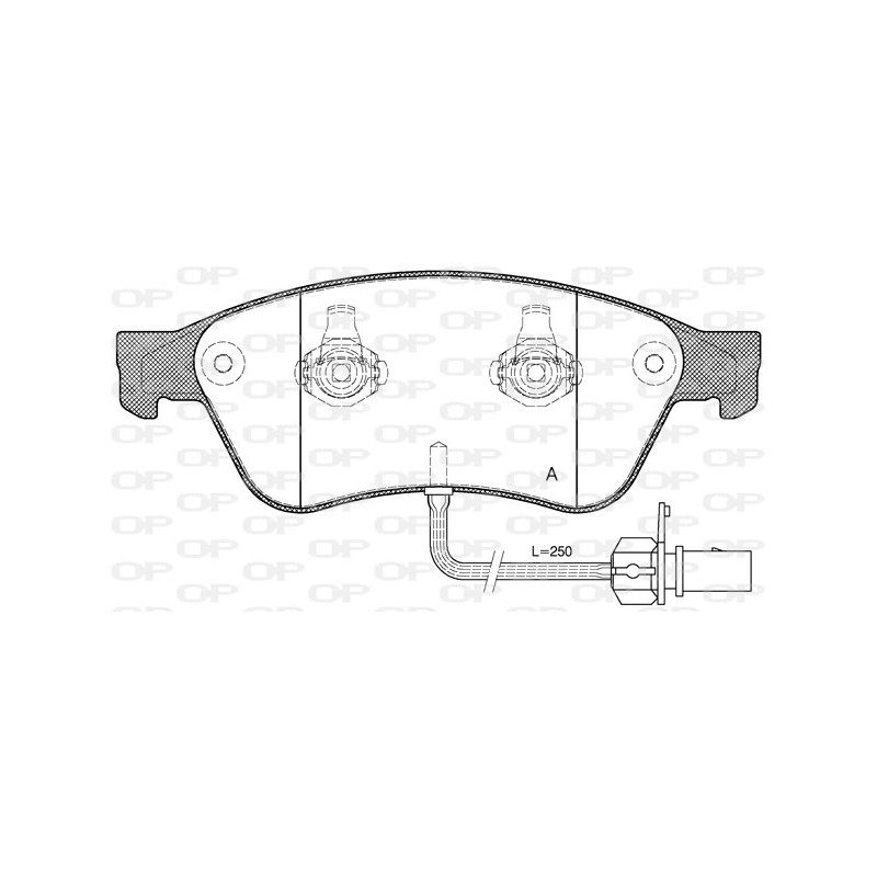 BRAKE PADS OPEN PARTS 1PCS ... 