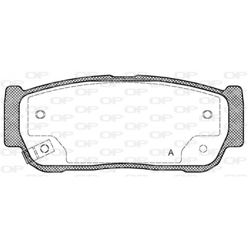 BRAKE PADS OPEN PARTS 1PCS 