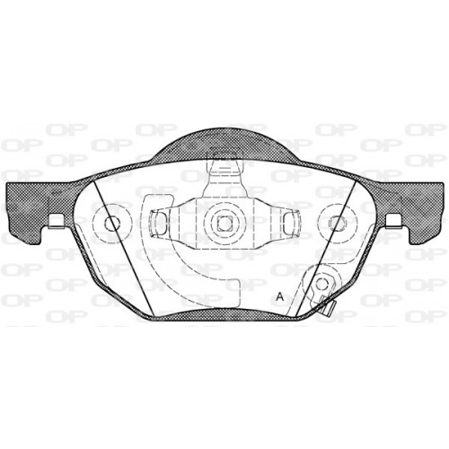 BRAKE PADS OPEN PARTS 1PCS 