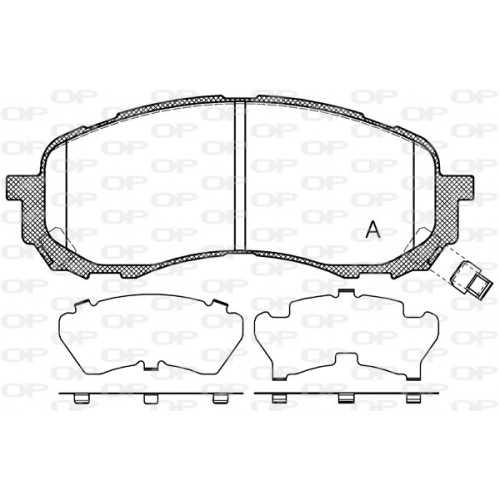 BRAKE PADS OPEN PARTS 1PCS *ESAURIM 