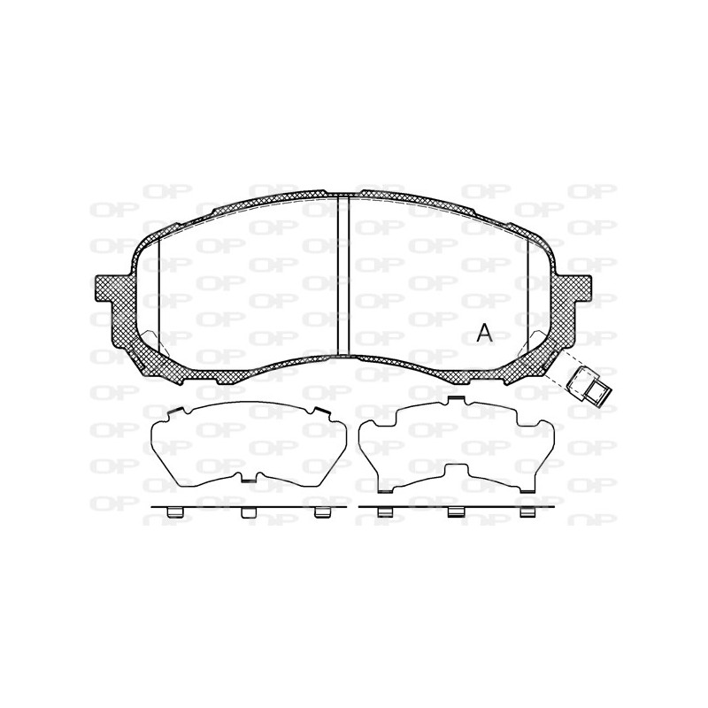 BRAKE PADS OPEN PARTS 1PCS *ESAURIM 