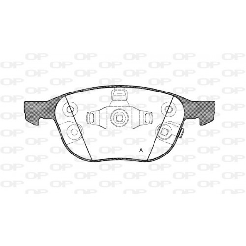 BRAKE PADS OPEN PARTS 1PCS 