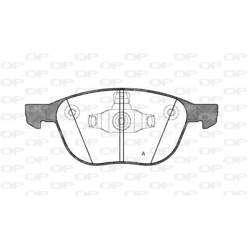 BRAKE PADS OPEN PARTS 1PCS 