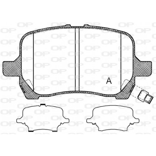 BRAKE PADS OP *ESAURIM 1PCS 