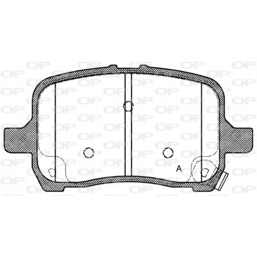 BRAKE PADS OPEN PARTS 1PCS *ESAURIM 