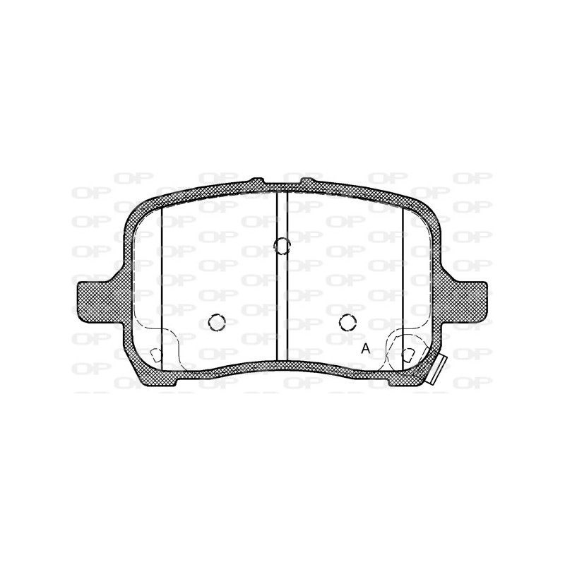 BRAKE PADS OPEN PARTS 1PCS *ESAURIM 