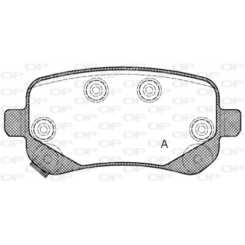 BRAKE PADS OPEN PARTS 1PCS 