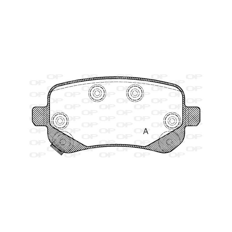 BRAKE PADS OPEN PARTS 1PCS 