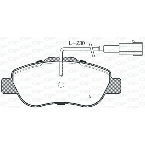 BRAKE PADS OPEN PARTS 1PCS 