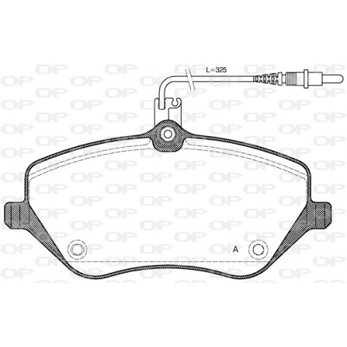 BRAKE PADS OPEN PARTS 1PCS 