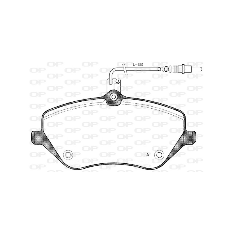 BRAKE PADS OPEN PARTS 1PCS 