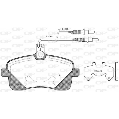 BRAKE PADS OPEN PARTS 1PCS 