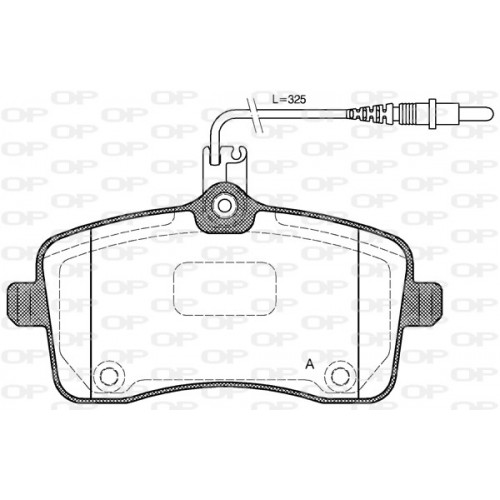 BRAKE PADS OPEN PARTS 1PCS 